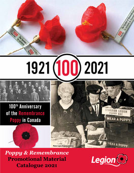 100Th Anniversary of the Remembrance Poppy in Canada