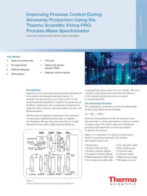 Improving Process Control During Ammonia Production Using The