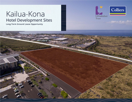 Kailua-Kona Hotel Development Sites Long-Term Ground Lease Opportunity