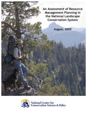 An Assessment of Resource Management Planning in the National Landscape Conservation System