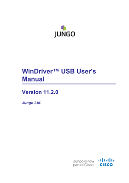 Windriver™ USB User's Manual
