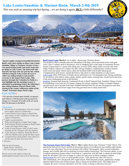 2019 Banff-Jasper Flyer
