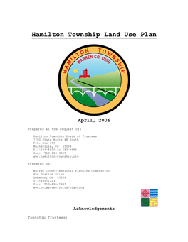 Hamilton Township Land Use Plan