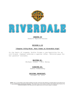 Riverdale High”