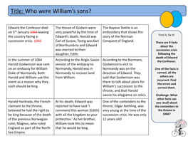 Who Were William's Sons?