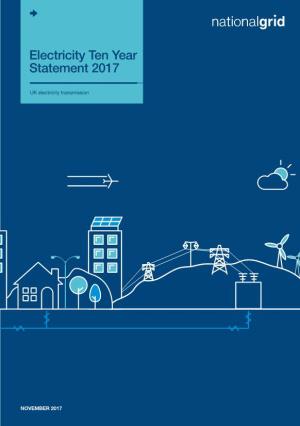 Electricity Ten Year Statement 2017