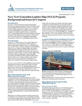 Navy Next-Generation Logistics Ship (NGLS) Program: Background and Issues for Congress