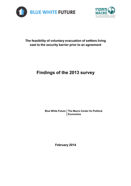 Findings of the 2013 Survey
