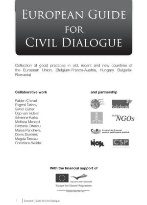 European Guide Civil Dialogue