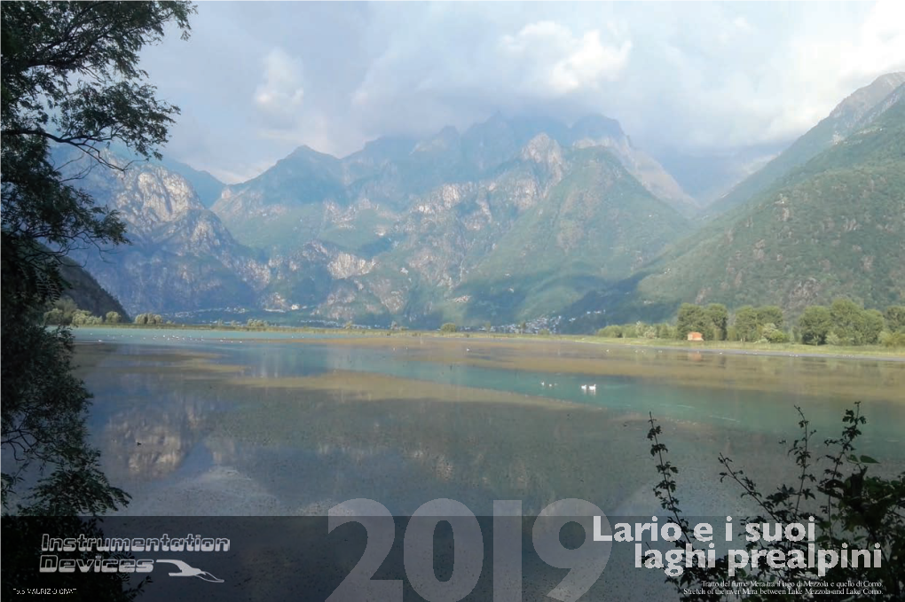 Tratto Del Fiume Mera Tra Il Lago Di Mezzola E Quello Di Como. Stretch of the River Mera Between Lake Mezzola and Lake Como