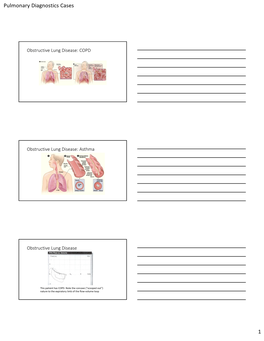 Pulmonary Diagnostics Cases 1