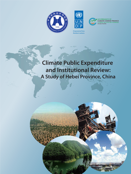 Climate Public Expenditure and Institutional Review: a Study of Hebei Province, China