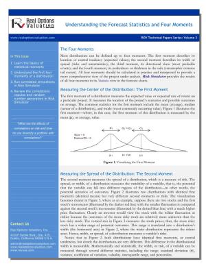 Understanding the Forecast Statistics and Four Moments ROV Technical Papers Series: Volume 3