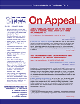 On Appeal May 2020 − Volume XIV, Number 2