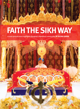 FAITH the SIKH WAY a Semi-Annual Event Highlights Bangkok’S Neeldhari Community