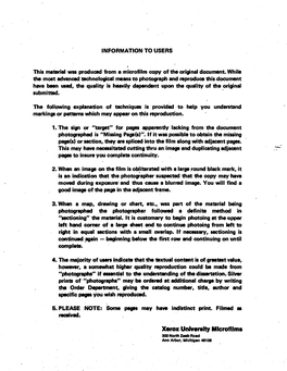 Xerox University Microfilms 300 North Zmb Road Ann Aitor, Michigan 481 OS TABLE Page Table 1