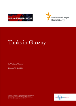 Tanks in Grozny