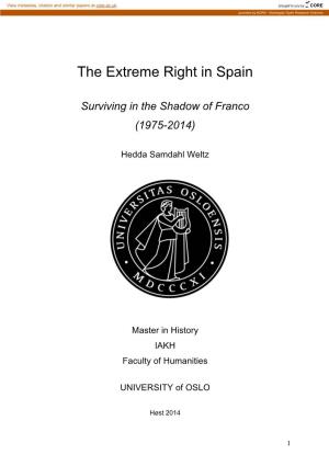 The Extreme Right in Spain