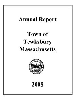Annual Report Town of Tewksbury Massachusetts 2008
