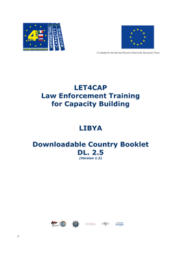 LET4CAP Law Enforcement Training for Capacity Building LIBYA