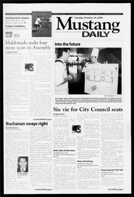 Mustang Daily, October 24, 2000