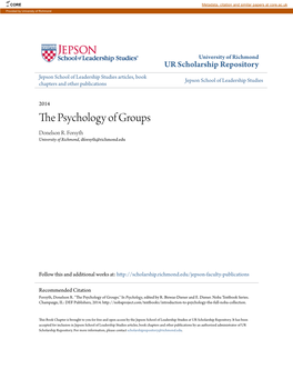 The Psychology of Groups | Noba