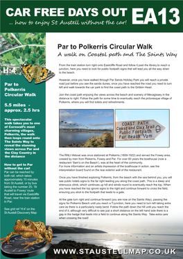 Par to Polkerris Circular Walk a Walk on Coastal Path and the Saints Way