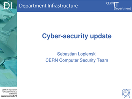 Cyber-Security Update