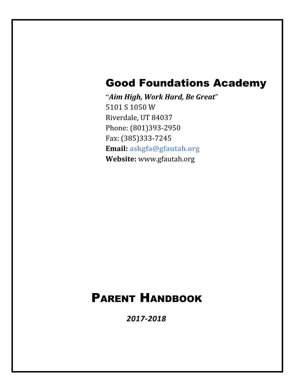 Parent Handbook s4