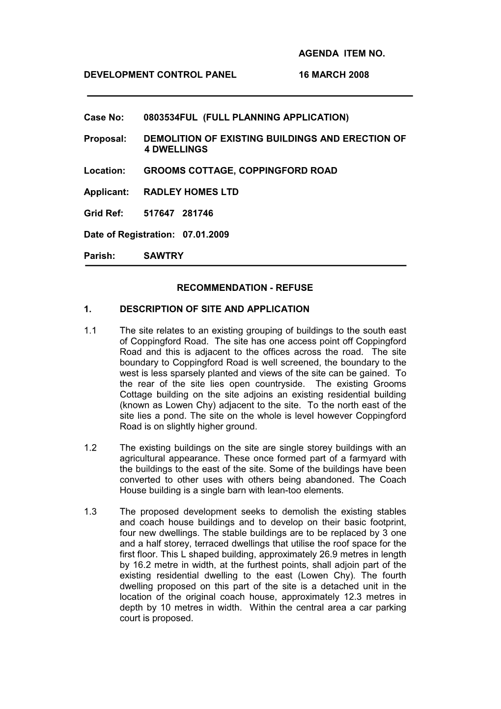 0803534Ful (Full Planning Application)