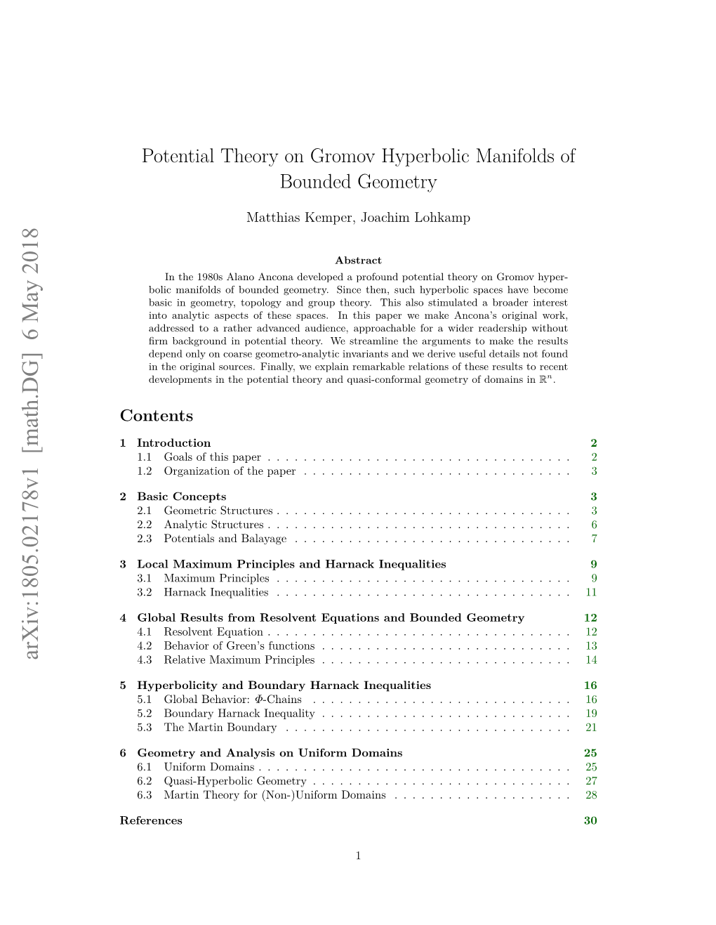 Potential Theory on Gromov Hyperbolic Manifolds of Bounded Geometry