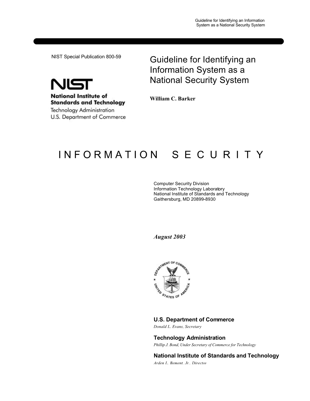 Nist Sp 800-59