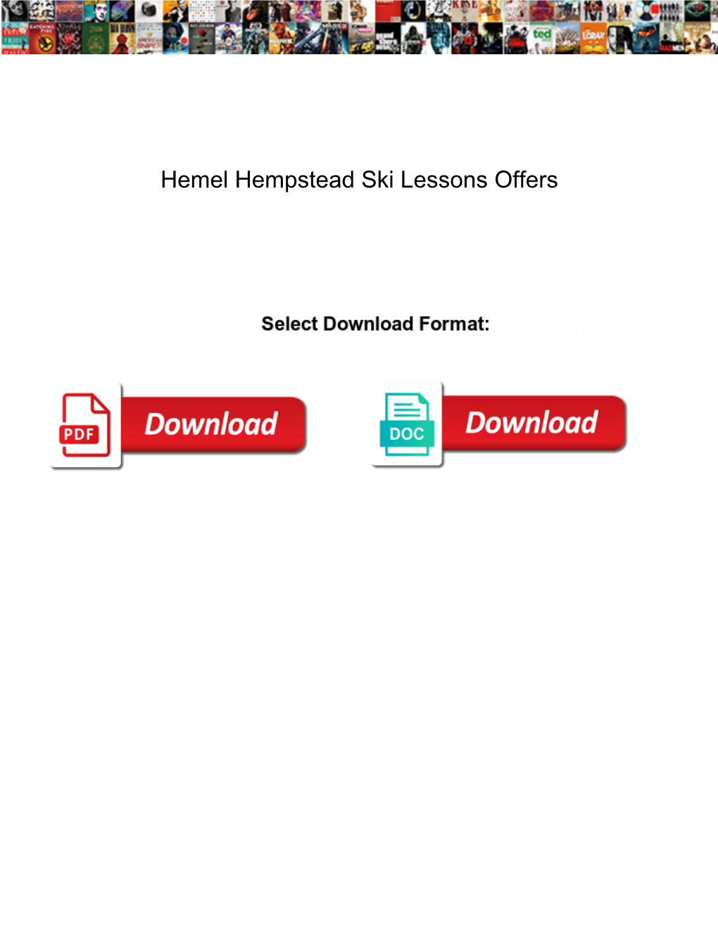 Hemel Hempstead Ski Lessons Offers