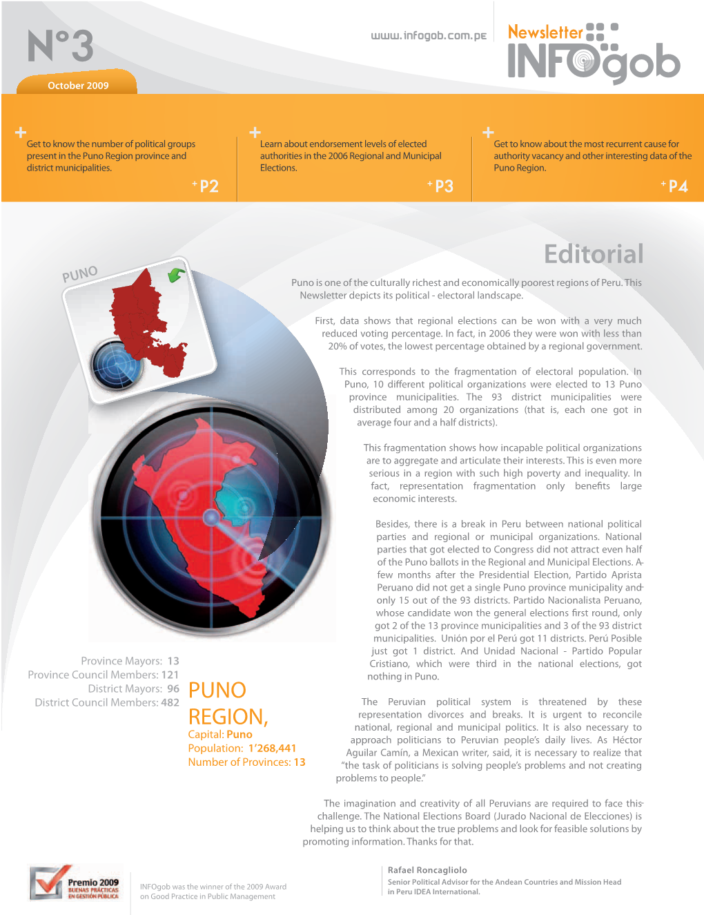 Puno Region Province and Authorities in the 2006 Regional and Municipal Authority Vacancy and Other Interesting Data of the District Municipalities