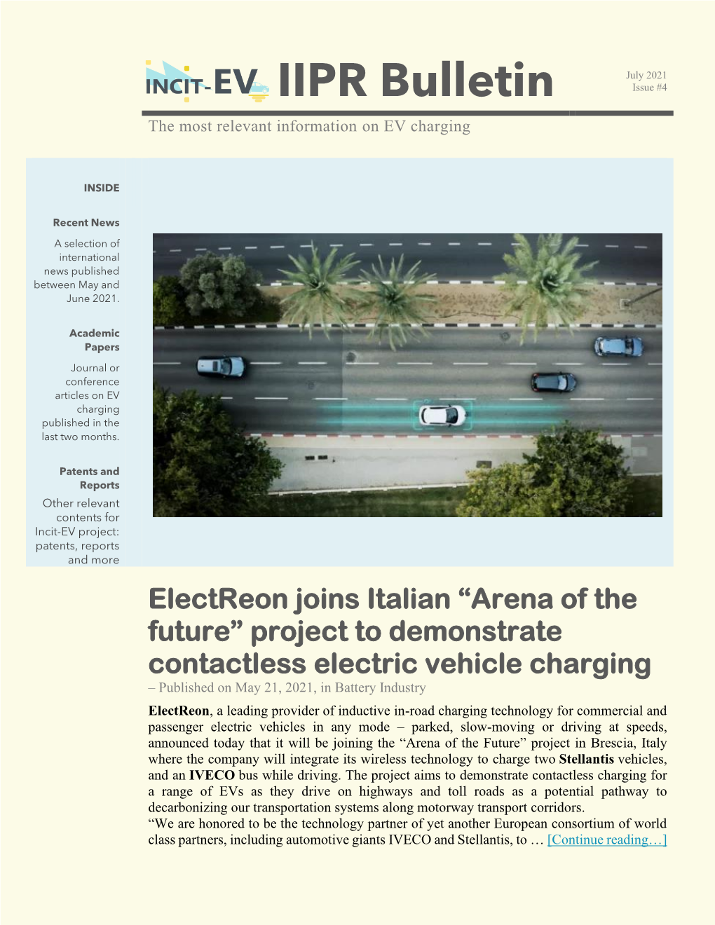 Download the INCIT-EV Bulletin #4 Here