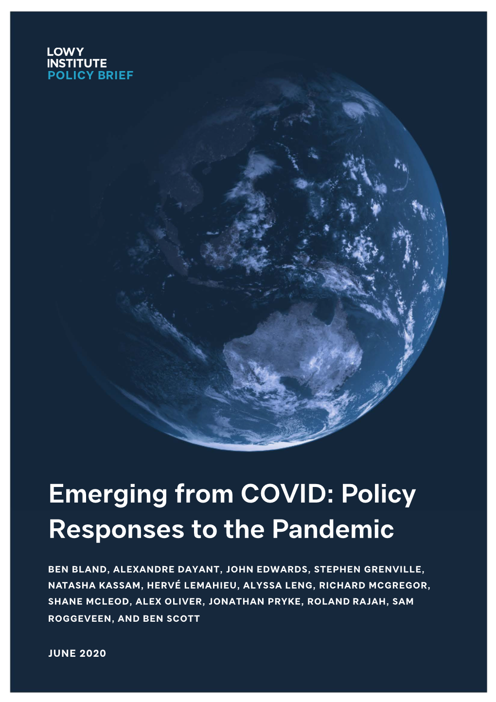 Emerging from COVID: Policy Responses to the Pandemic