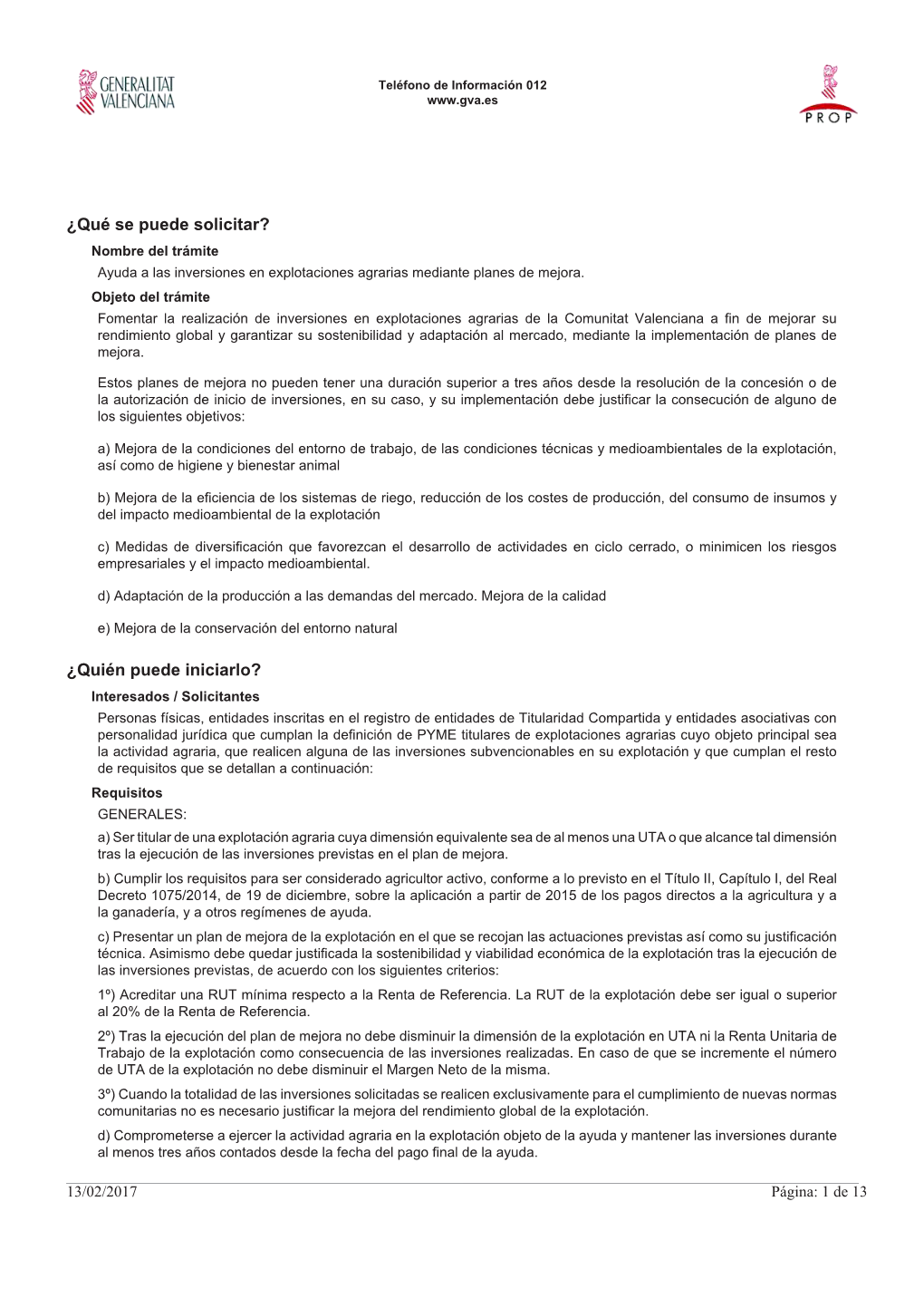 ¿Qué Se Puede Solicitar? ¿Quién Puede Iniciarlo?