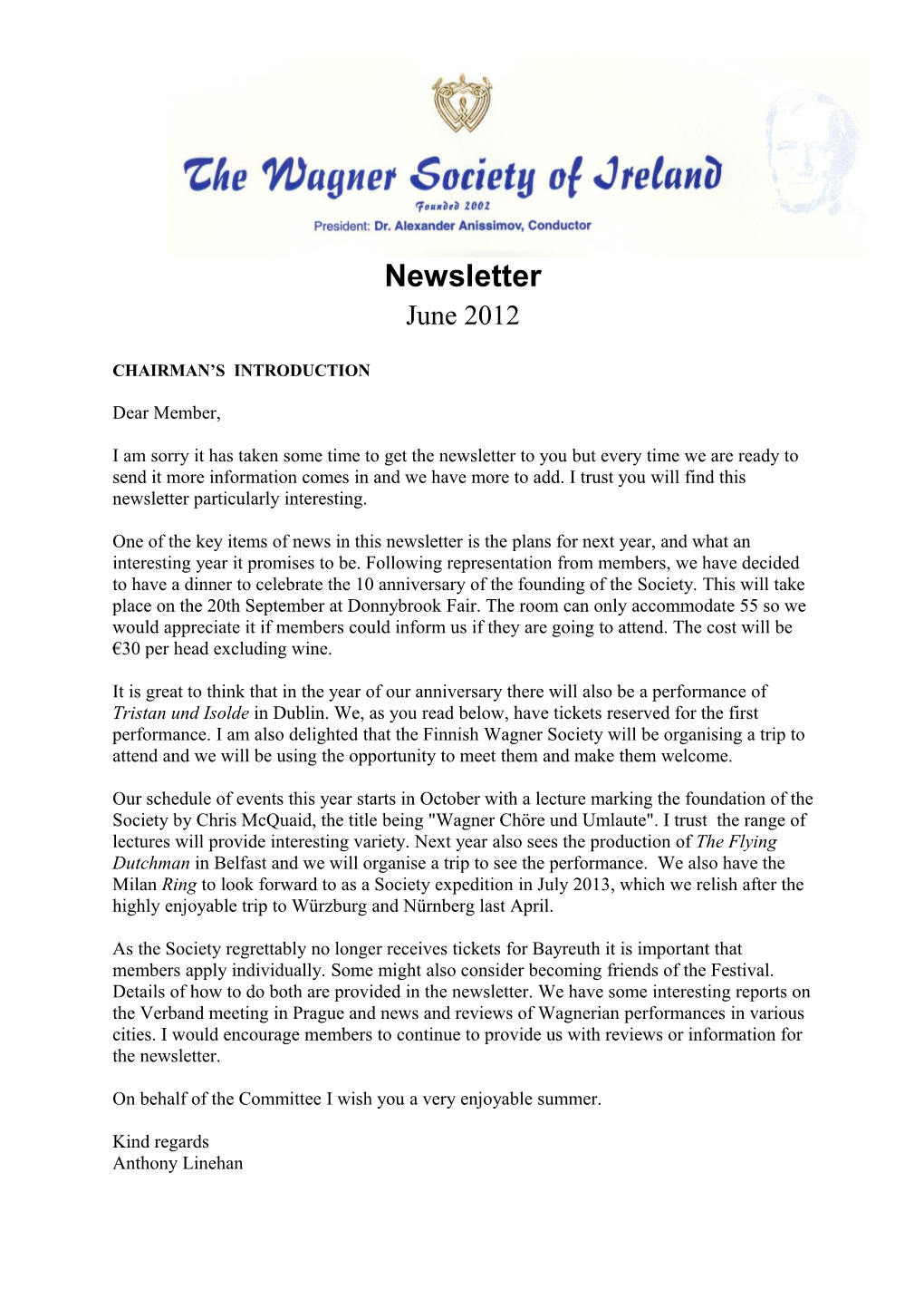 Newsletter June 2012 (PDF)