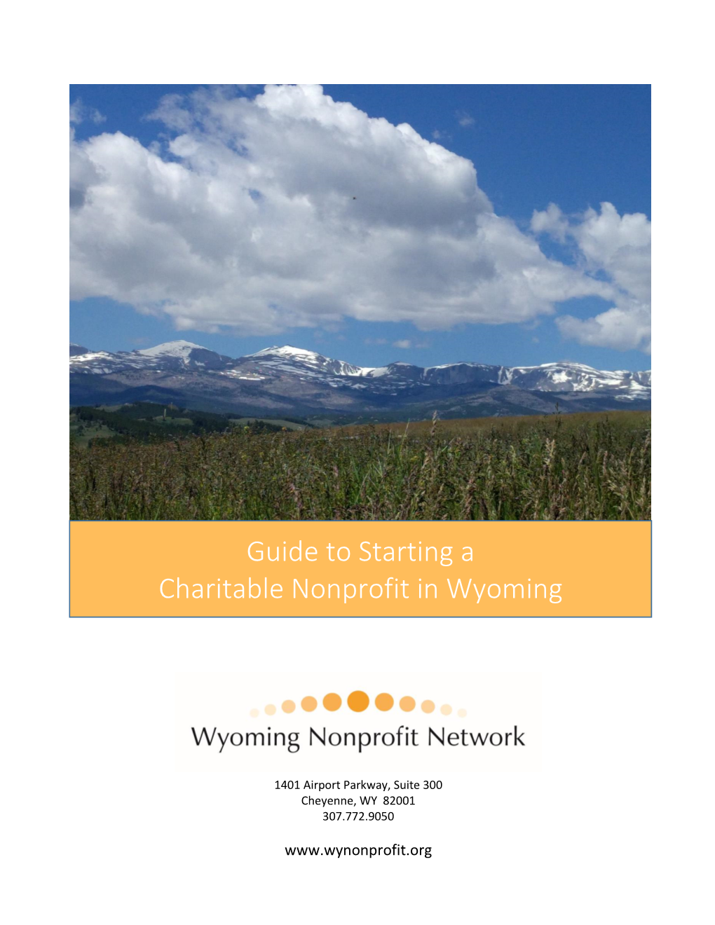 Guide to Starting a Charitable Nonprofit in Wyoming