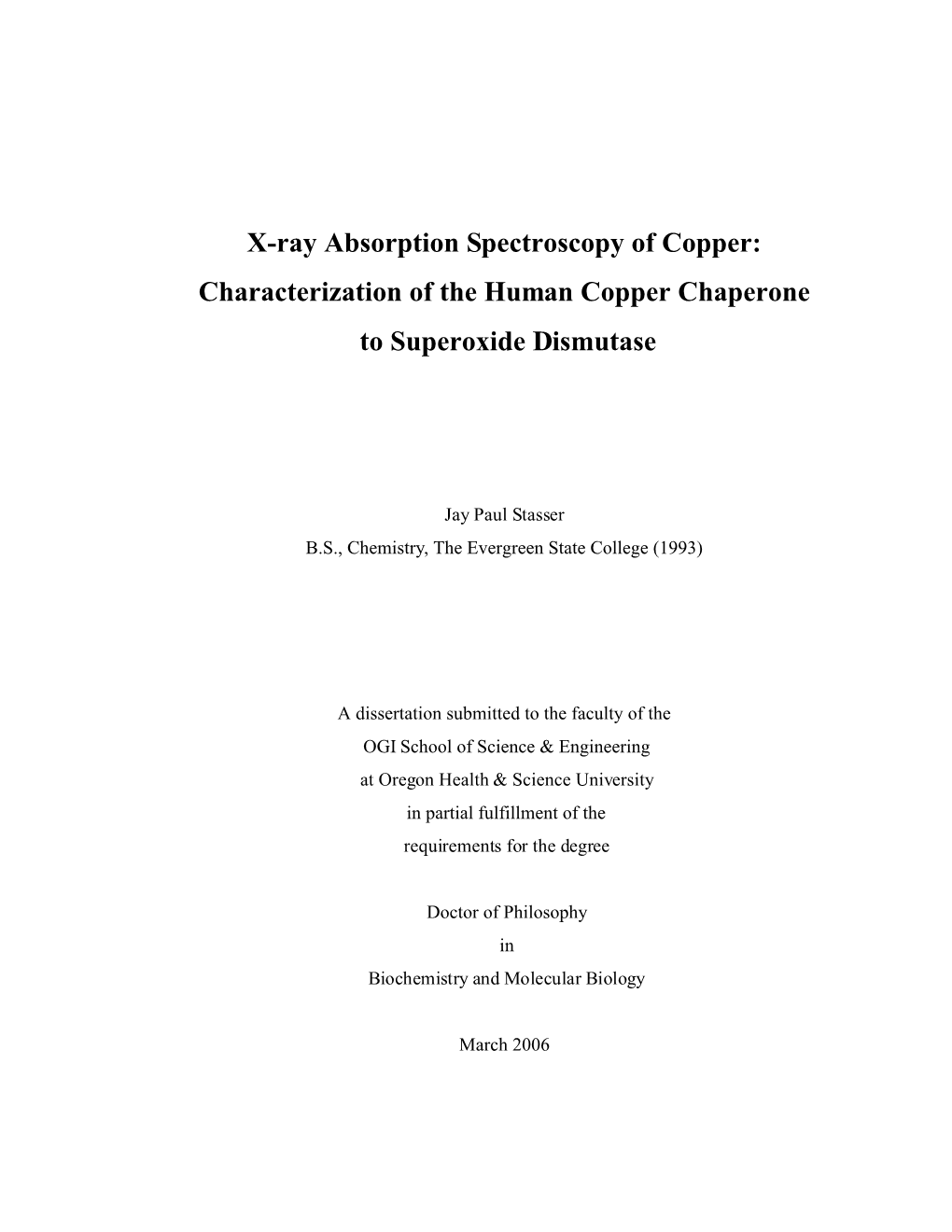 Characterization of the Human Copper Chaperone to Superoxide Dismutase