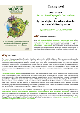 Agroecological Transformation for Sustainable Food Systems
