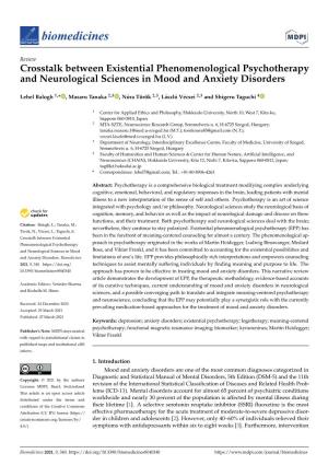 Crosstalk Between Existential Phenomenological Psychotherapy and Neurological Sciences in Mood and Anxiety Disorders
