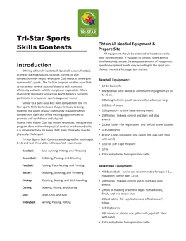 Tri-Star Sports Skills Contests