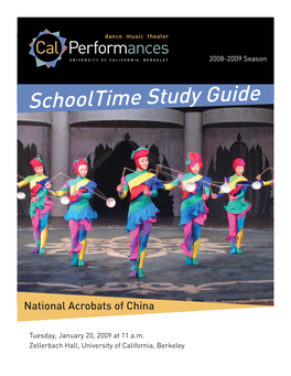National Acrobats of China Study Guide 0809.Indd