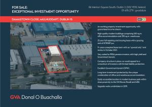 For Sale: Exceptional Investment Opportunity