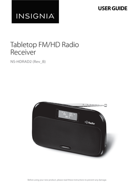 Tabletop FM/HD Radio Receiver