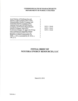 Initial Brief of Nextera Energy Resources, Llc