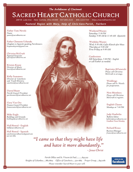 Sacred Heart New Carlisle Bulletin 5-3-2020