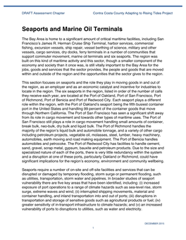 Seaports and Marine Oil Terminals