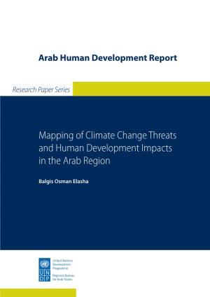 Mapping of Climate Change Threats and Human Development Impacts in the Arab Region